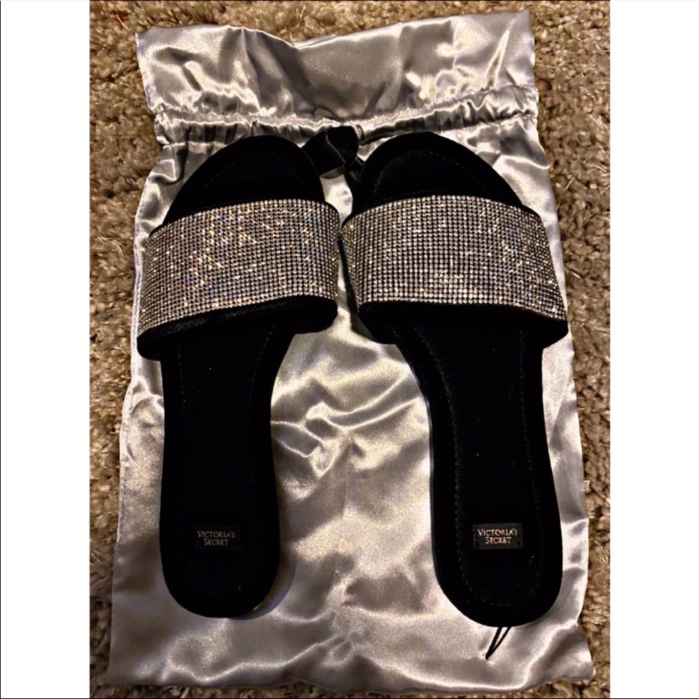 New Victorias Secret Rhinestone Slides - Picture 4 of 5